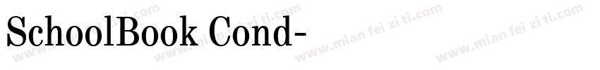 SchoolBook Cond字体转换